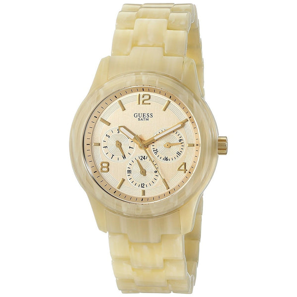 Guess Women's W13572L2 Spectrum Multi-Function Brown Plastic Watch