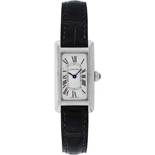 Cartier Women's W2601956 Tank Black Leather Watch
