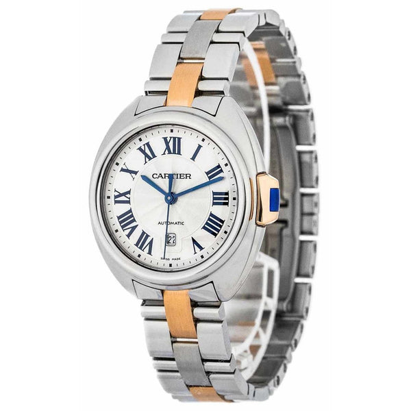 Cartier Women's W2CL0004 Cle De Cartier 18 carat Rose Gold Automatic Two-tone Stainless Steel Watch