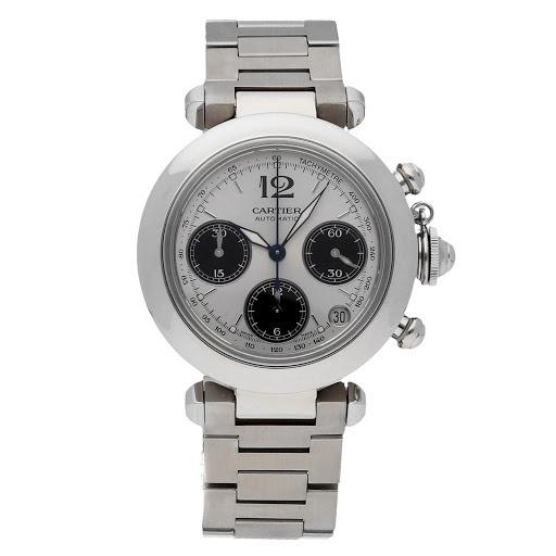 Cartier Women's W31048M7 Pasha Chronograph Stainless Steel Watch