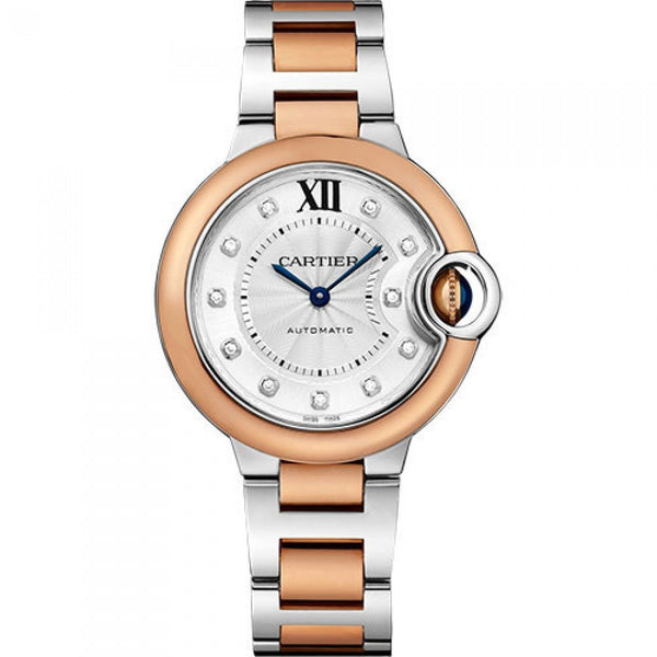 Cartier Women's W3BB0006 Ballon Bleu Diamonds Two-Tone Stainless Steel Watch