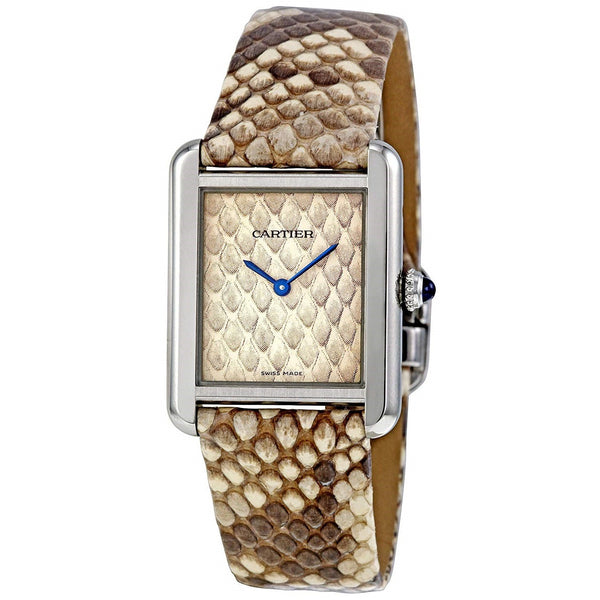 Cartier Women's W5200020 Tank Solo Beige Leather Watch
