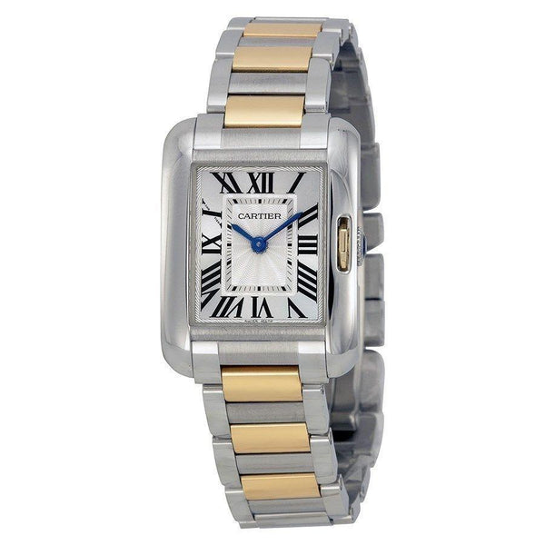 Cartier Unisex W5310007 Tank Anglaise 18kt Rose Gold Automatic Two-Tone Stainless Steel Watch