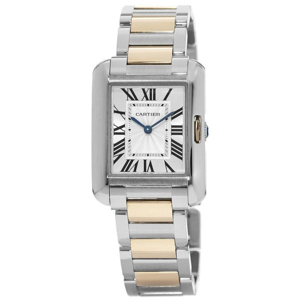 Cartier Unisex W5310043 Tank Anglaise 18kt Pink Gold Automatic Two-Tone Stainless Steel Watch