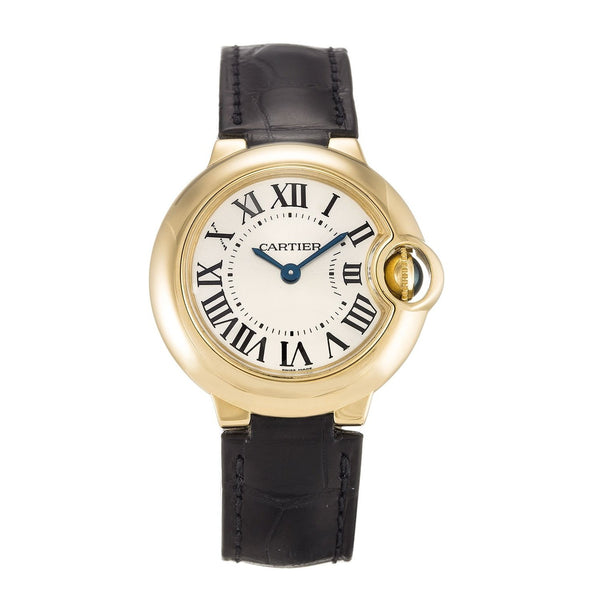 Cartier Women's W6900156 Ballon Bleu Black Leather Watch