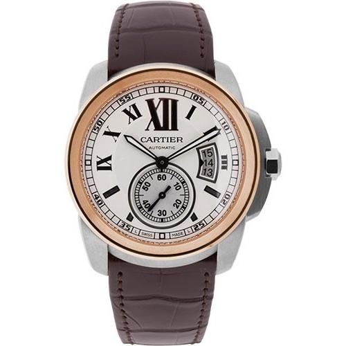 Cartier Men's W7100039 Calibre De Cartier Brown Leather Watch