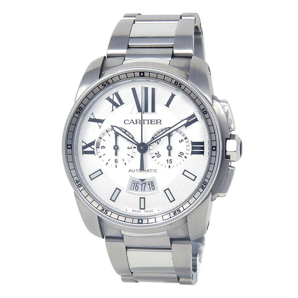 Cartier Men's W7100045 Calibre de Cartier Automatic Chronograph Stainless Steel Watch