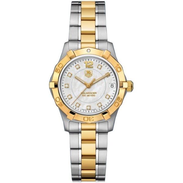 Tag Heuer Women's WAF1320.BB0820 Aquaracer 18kt yellow gold Diamond Two-Tone Stainless Steel Watch