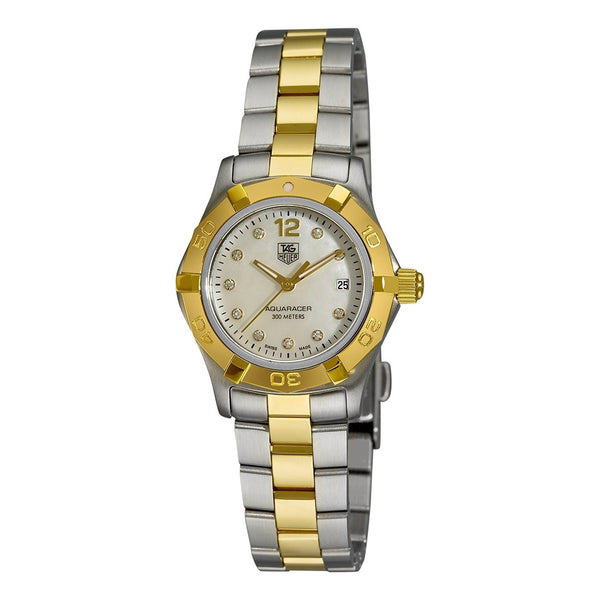 Tag Heuer Women's WAF1425.BB0825 Aquaracer 18kt yellow gold diamond Two-Tone Stainless Steel Watch