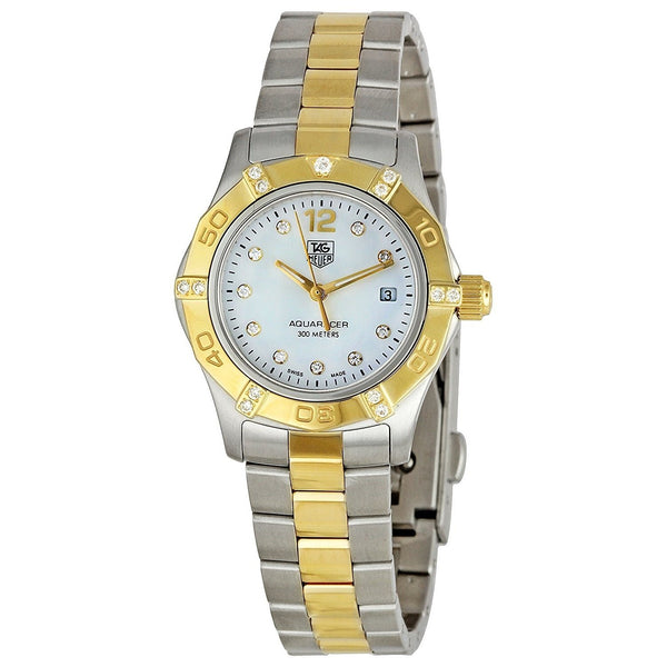 Tag Heuer Women's WAF1451.BB0825 Aquaracer Diamond Two-Tone Stainless Steel Watch