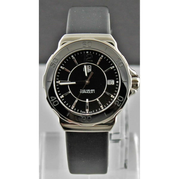 Tag Heuer Women's WAH1210.FC6218 Formula 1 Black Leather Watch