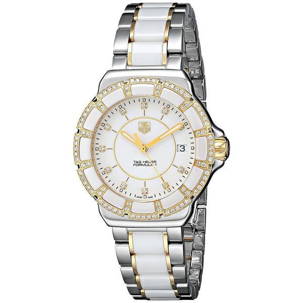 Tag Heuer Women's WAH1221.BB0865 Formula 1 Diamond Two-Tone Stainless Steel and Ceramic Watch