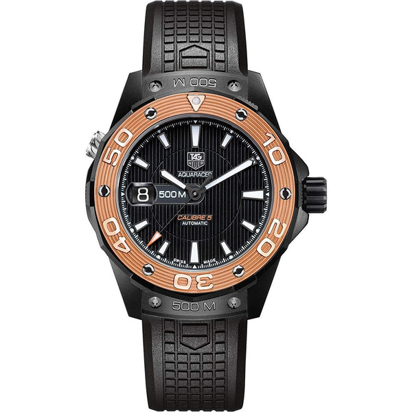 Tag Heuer Men's WAJ2182.FT6015 Aquaracer Black Rubber Watch