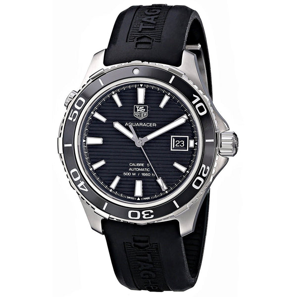 Tag Heuer Men's WAK2110.FT6027 Aquaracer Automatic Black Rubber Watch