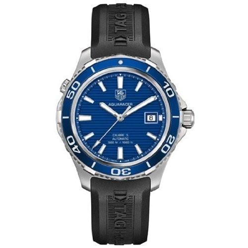 Tag Heuer Men's WAK2111.FT6027 Aquaracer Automatic Black Rubber Watch