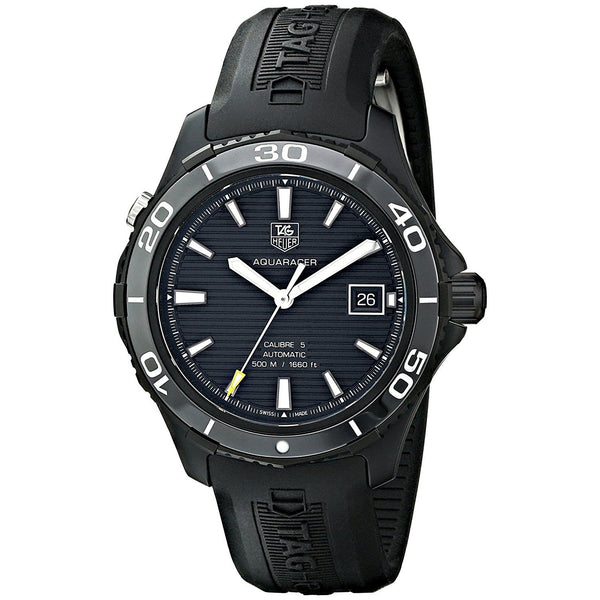 Tag Heuer Men's WAK2180.FT6027 Aquaracer Automatic Black Rubber Watch