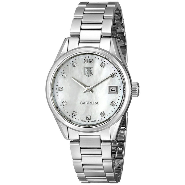 Tag Heuer Women's WAR1314.BA0778 Carrera Diamond Stainless Steel Watch