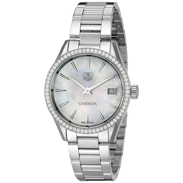Tag Heuer Women's WAR1315.BA0778 Carrera Diamond Stainless Steel Watch