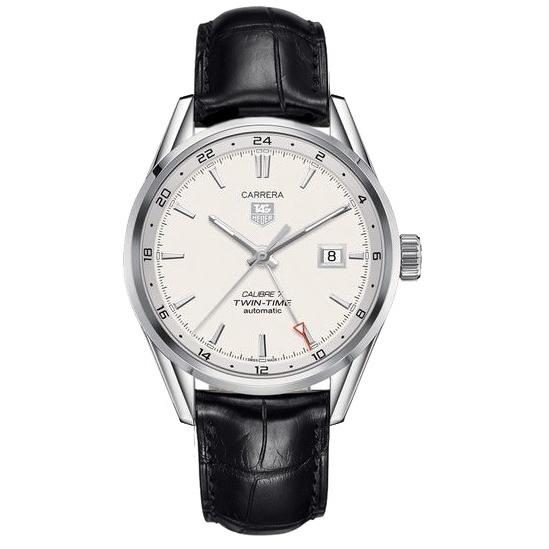 Tag Heuer Men's WAR2011.FC6266 Carrera Black Leather Watch