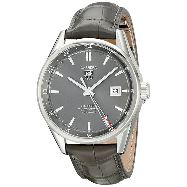 Tag Heuer Men's WAR2012.FC6326 Carrera Automatic Grey Leather Watch