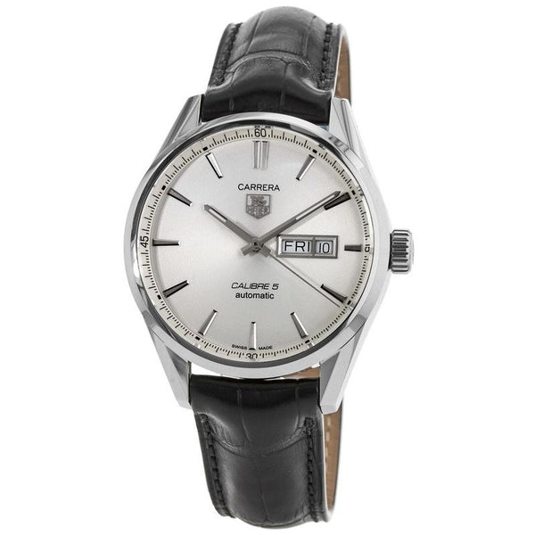 Tag Heuer Men's WAR201B.FC6266 Carrera Automatic Black Leather Watch