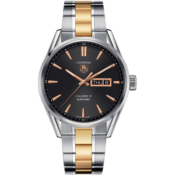 Tag Heuer Men's WAR201C.BD0789 Carrera Calibre 5 Two-Tone Stainless Steel Watch