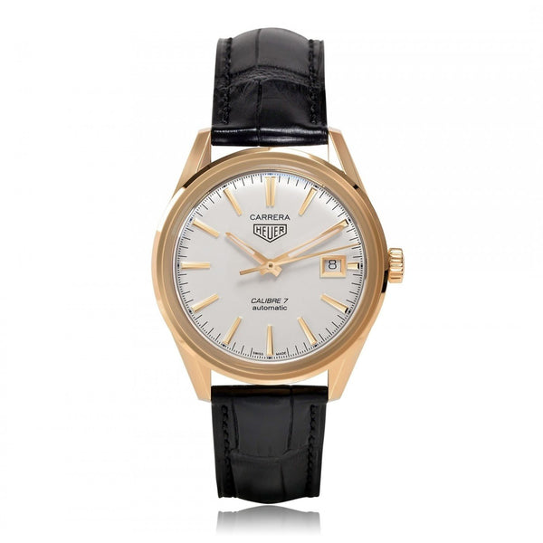 Tag Heuer Men's WAR2140.FC8159 Carrera Black Leather Watch