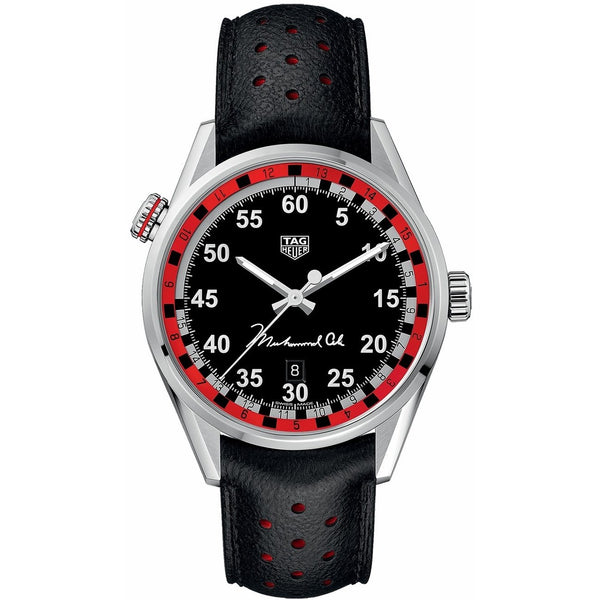 Tag Heuer Men's WAR2A11.FC6337 Carrera Black Leather Watch