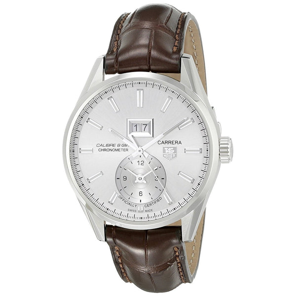 Tag Heuer Men's WAR5011.FC6291 Carrera GMT Chronometer Automatic Brown Leather Watch