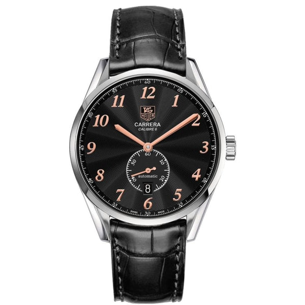 Tag Heuer Men's WAS2114.FC6180 Carrera Heritage Black Leather Watch