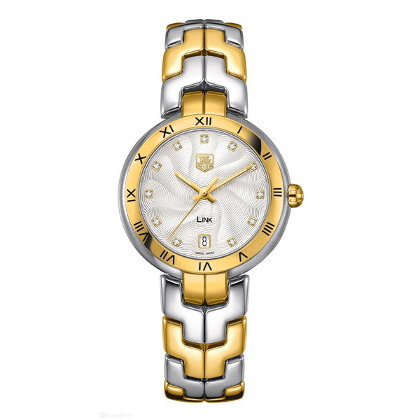 Tag Heuer Women's WAT1350.BB0957 Link 18kt yellow gold Diamond Two-Tone Stainless Steel Watch