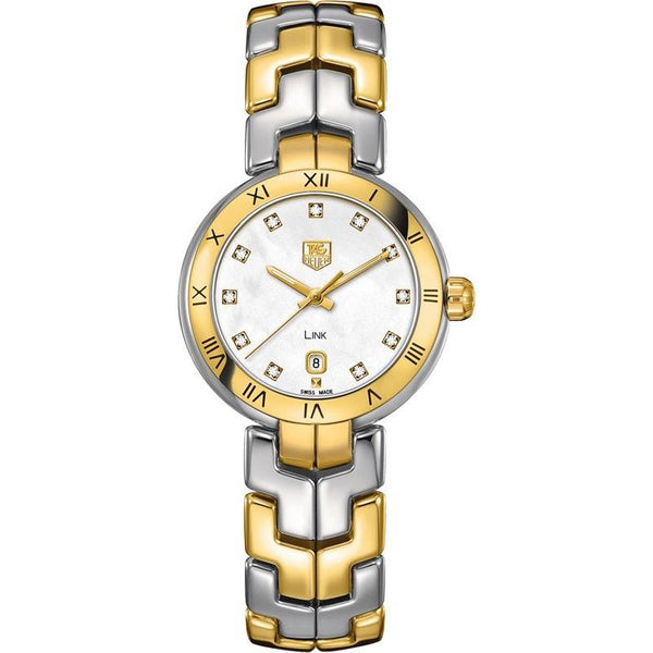 Tag Heuer Women's WAT1453.BB0955 Link 18kt yellow gold diamond Two-Tone Stainless Steel Watch