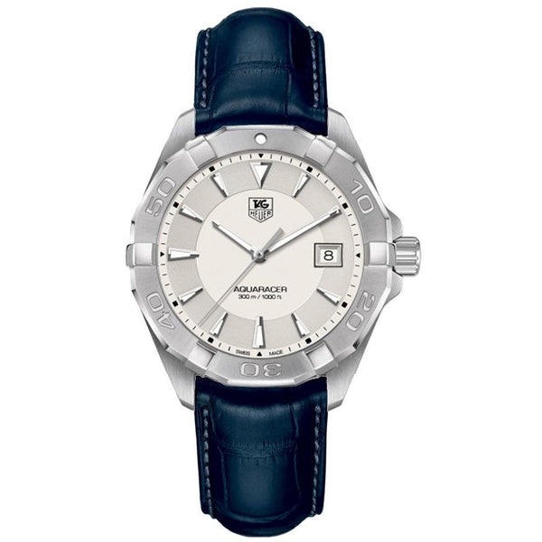 Tag Heuer Men's WAY1111.FC6292 Aquaracer Blue Leather Watch