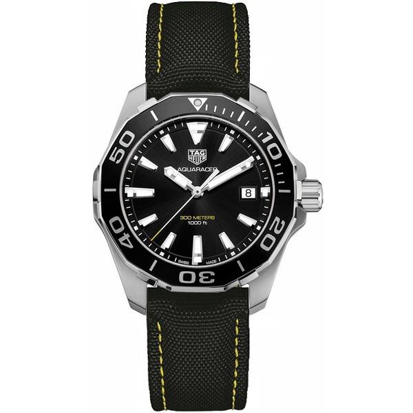 Tag Heuer Men's WAY111A.FC6362 Aquaracer Black Fabric Watch
