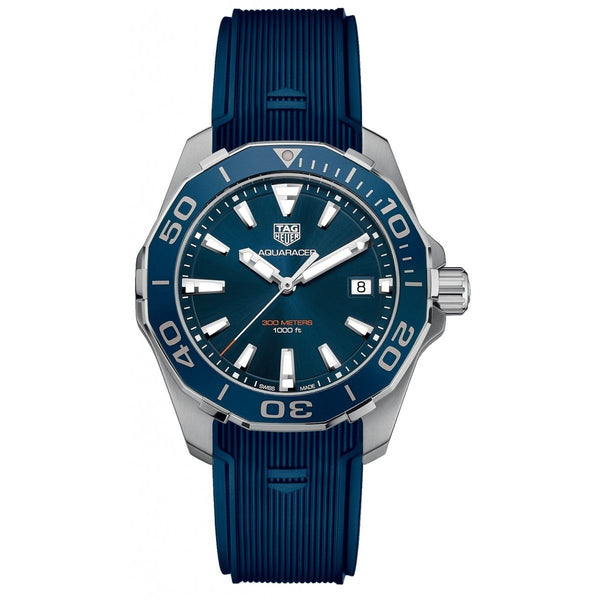 Tag Heuer Men's WAY111C.FT6155 Aquaracer Blue Rubber Watch