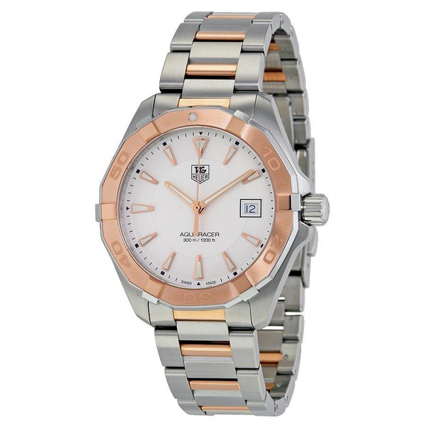 Tag Heuer Men's WAY1150.BD0911 Aquaracer 18kt Rose Gold Chronograph Automatic Two-Tone Stainless Steel Watch