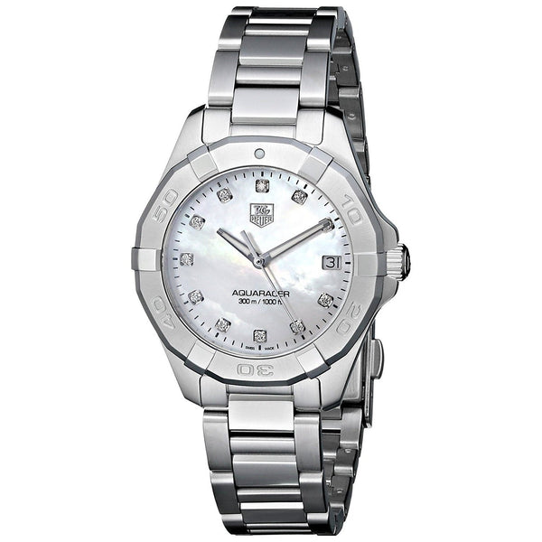 Tag Heuer Women's WAY1313.BA0915 Aquaracer Diamond Stainless Steel Watch