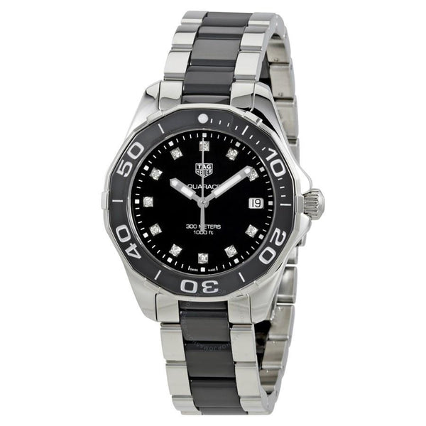 Tag Heuer Women's WAY131C.BA0913 Aquaracer Diamond Two-Tone Stainless steel and Ceramic Watch