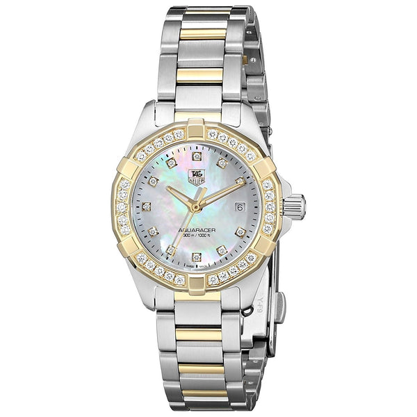 Tag Heuer Women's WAY1453.BD0922 Aquaracer Diamond Two-Tone Stainless Steel Watch