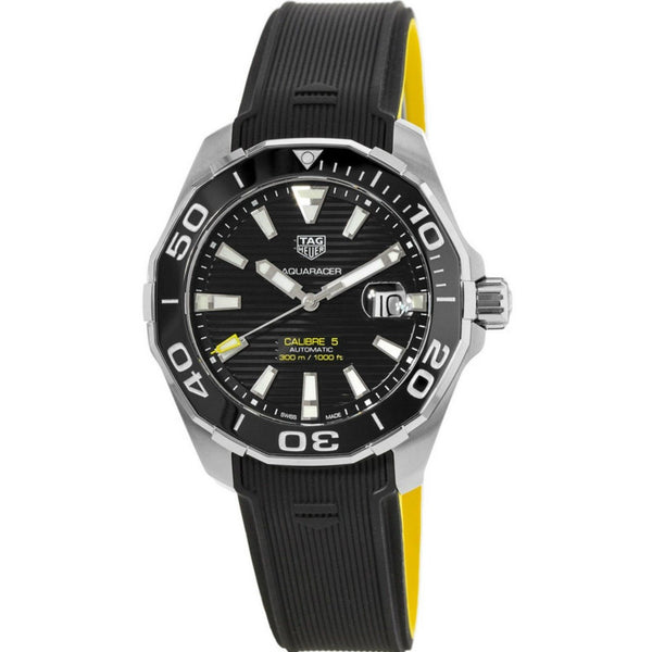 Tag Heuer Men's WAY201A.FT6069 Aquaracer Automatic Black Rubber Watch