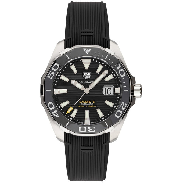 Tag Heuer Men's WAY201A.FT6142 Aquaracer Black Rubber Watch