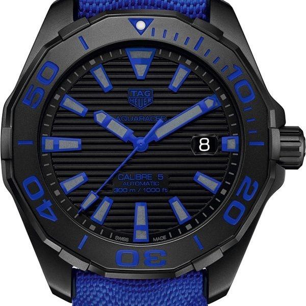Tag Heuer Men's WAY208B.FC6382 Aquaracer Blue Synthetic Watch