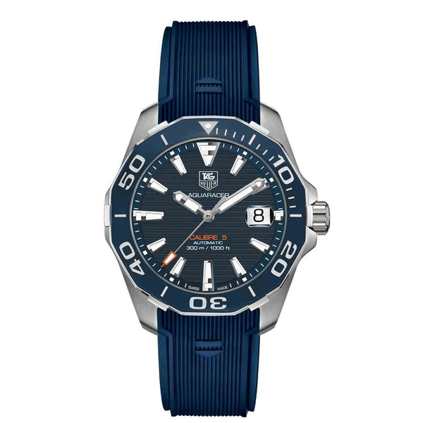 Tag Heuer Men's WAY211C.FT6155 Aquaracer Blue Rubber Watch