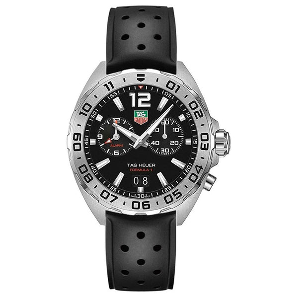 Tag Heuer Men's WAZ111A.FT8023 Formula 1 Chronograph Black Rubber Watch