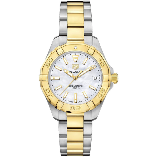 Tag Heuer Women's WBD1320.BB0320 Aquaracer 18kt Yellow Gold Two-Tone Stainless Steel and Gold Watch