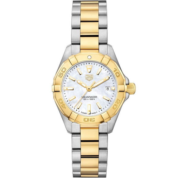 Tag Heuer Women's WBD1420.BB0321 Aquaracer 18kt Yellow Gold Two-Tone Stainless Steel and Gold Watch