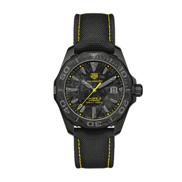 Tag Heuer Men's WBD218B.FC6446 Aquaracer Black Nylon Watch