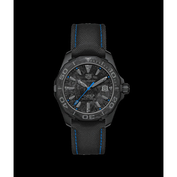 Tag Heuer Men's WBD218C.FC6447 Aquaracer Black Nylon Watch