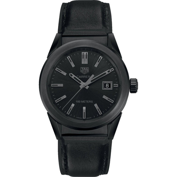 Tag Heuer Women's WBG1313.FT6117 Carrera Black Rubber, Leather Watch