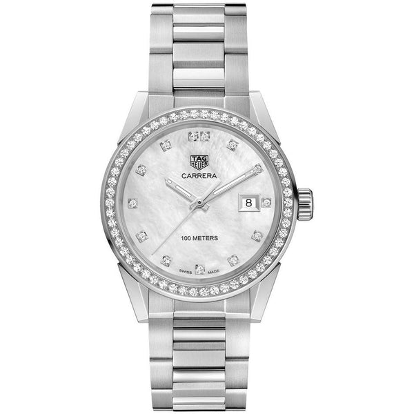 Tag Heuer Women's WBG1315.BA0758 Carrera Diamond Stainless Steel Watch